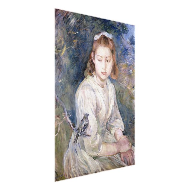 Quadro moderno Berthe Morisot - Giovane ragazza con uccello