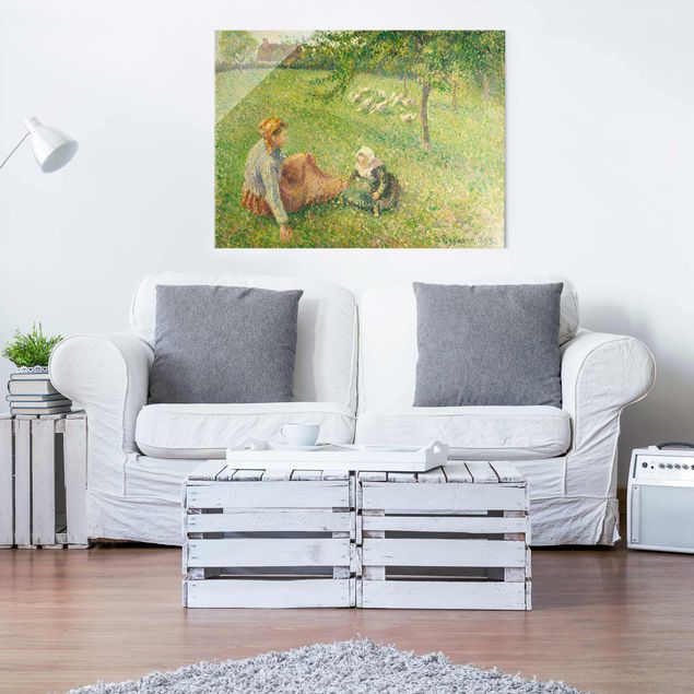 Quadri post impressionismo Camille Pissarro - Il pascolo delle oche