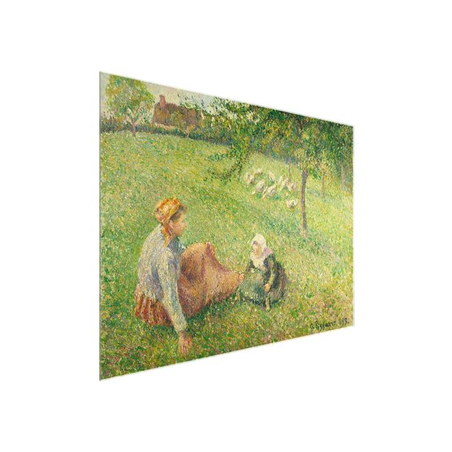 Quadri Romanticismo Camille Pissarro - Il pascolo delle oche