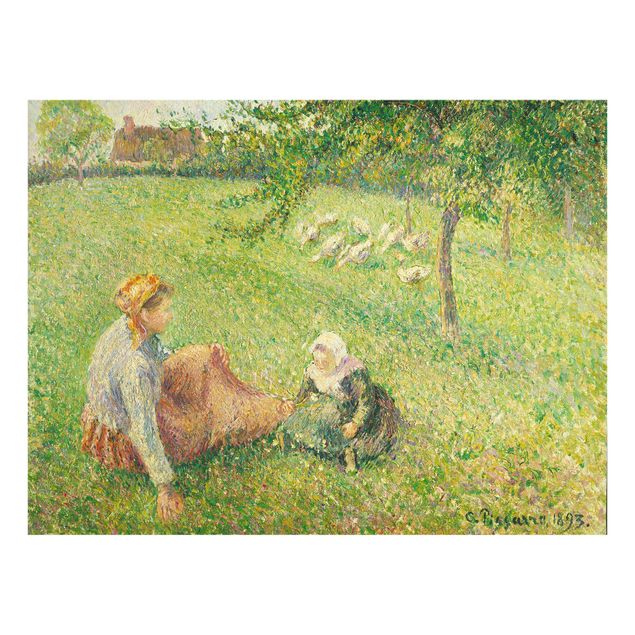 Riproduzioni Camille Pissarro - Il pascolo delle oche