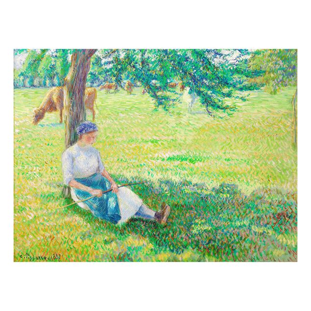 Stampe quadri famosi Camille Pissarro - Cowgirl, Eragny