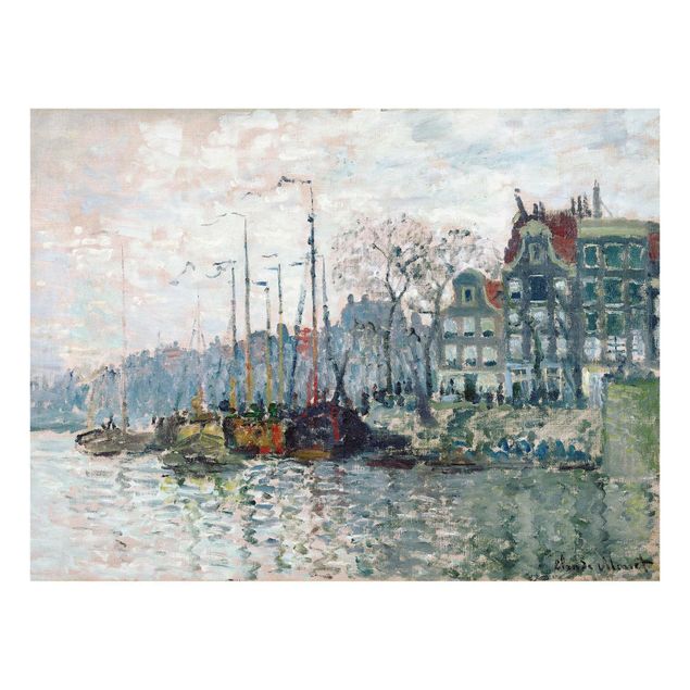 Quadri città Claude Monet - Veduta di Prins Hendrikkade e Kromme Waal ad Amsterdam