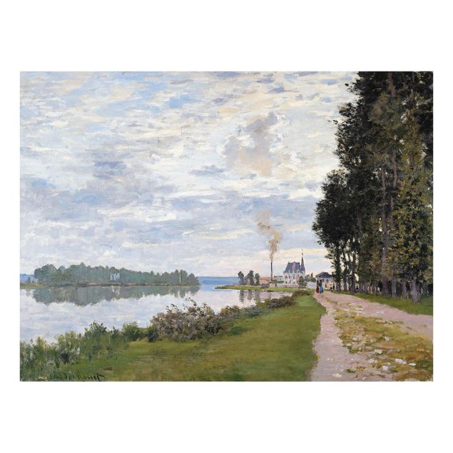 Quadri in vetro riproduzioni Claude Monet - Il lungomare di Argenteuil