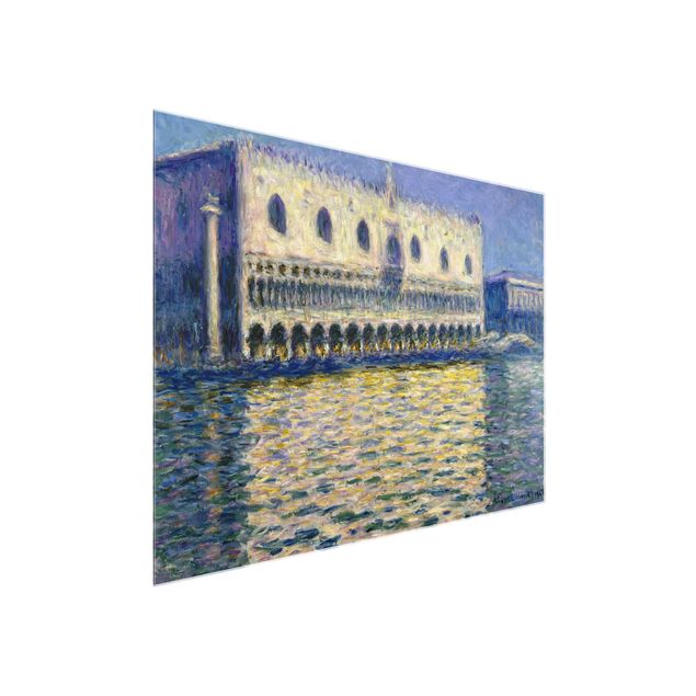 Quadri in vetro architettura e skylines Claude Monet - Il Palazzo Ducale
