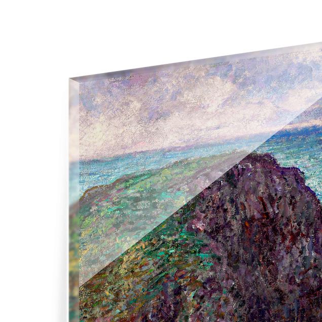 Quadri in vetro con spiaggia Claude Monet - Gruppo di rocce a Port-Goulphar