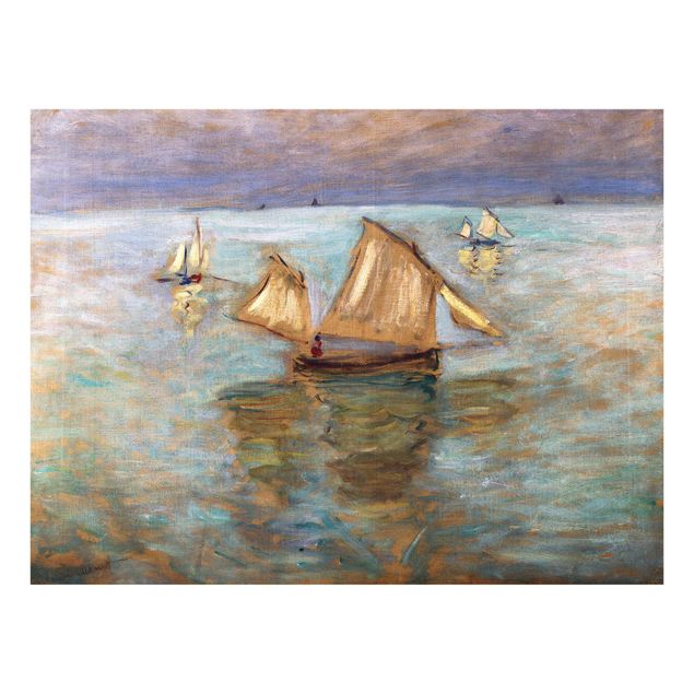 Quadro pesci Claude Monet - Barche da pesca vicino a Pourville