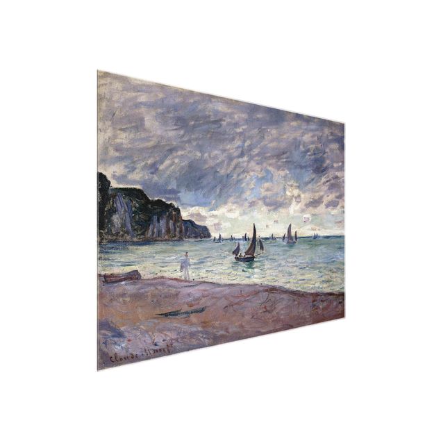 Correnti artistiche Claude Monet - Barche da pesca davanti alla spiaggia e alle scogliere di Pourville