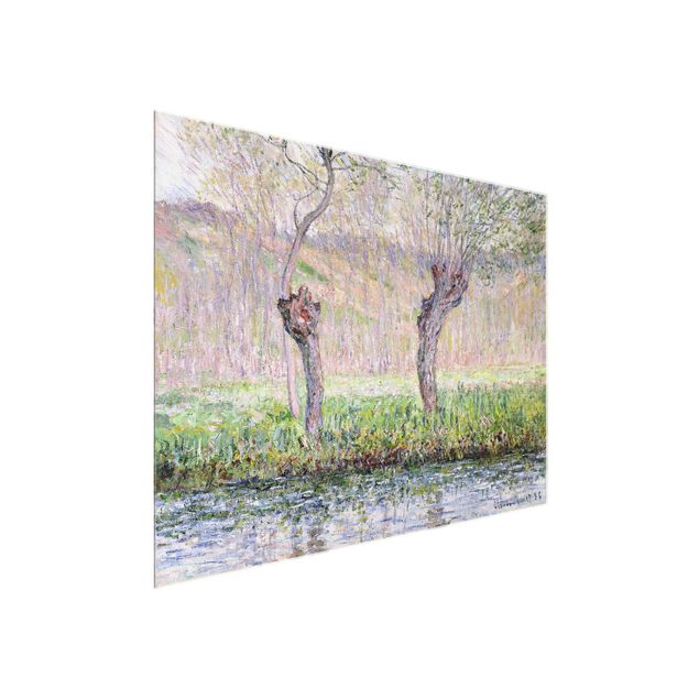 Quadri con alberi Claude Monet - Alberi di salice in primavera