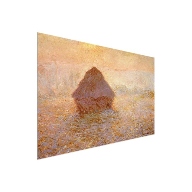 Impressionismo quadri Claude Monet - Un pagliaio nella nebbia