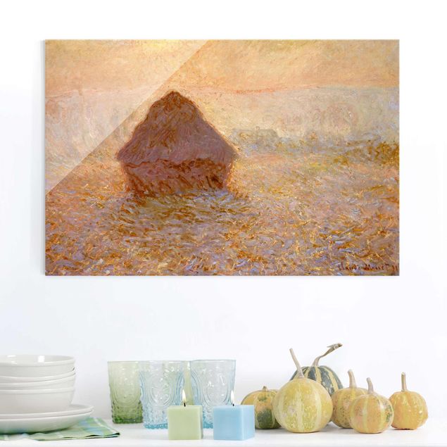 Riproduzioni quadri famosi Claude Monet - Un pagliaio nella nebbia