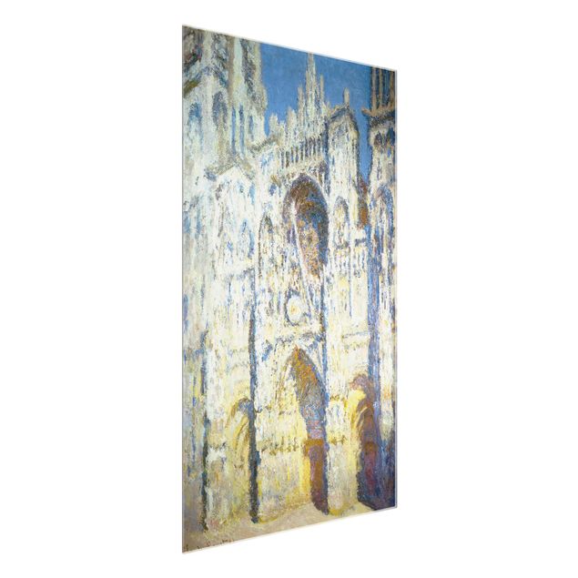 Quadri in vetro con architettura e skylines Claude Monet - Portale della cattedrale di Rouen