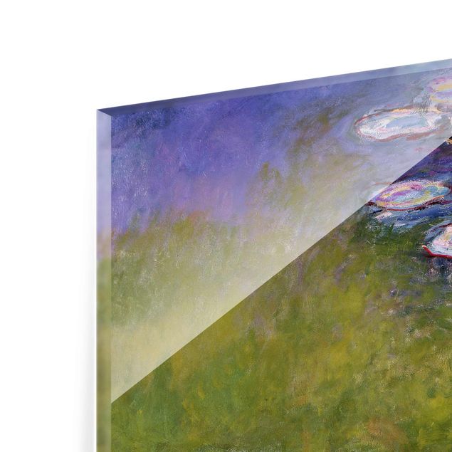 Quadri in vetro con paesaggio Claude Monet - Ninfee