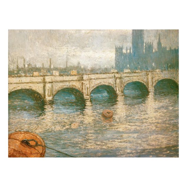 Impressionismo quadri Claude Monet - Il ponte sul Tamigi e il palazzo del Parlamento a Londra