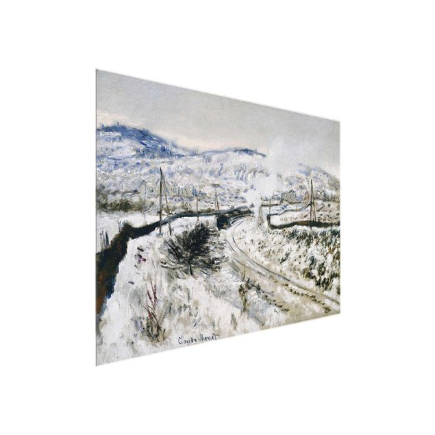Quadri paesaggistici Claude Monet - Treno nella neve ad Argenteuil