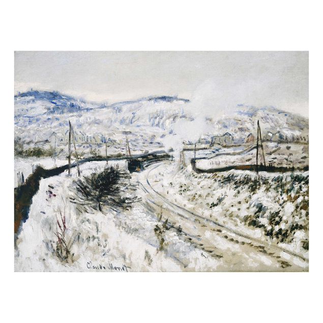Stile artistico Claude Monet - Treno nella neve ad Argenteuil