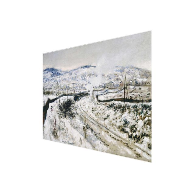 Quadro montagna Claude Monet - Treno nella neve ad Argenteuil