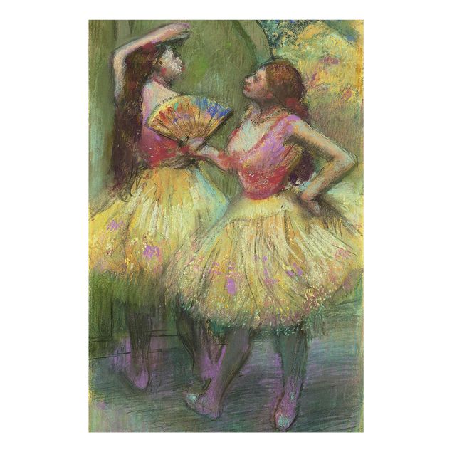Quadri in vetro riproduzioni Edgar Degas - Due ballerini prima di andare in scena