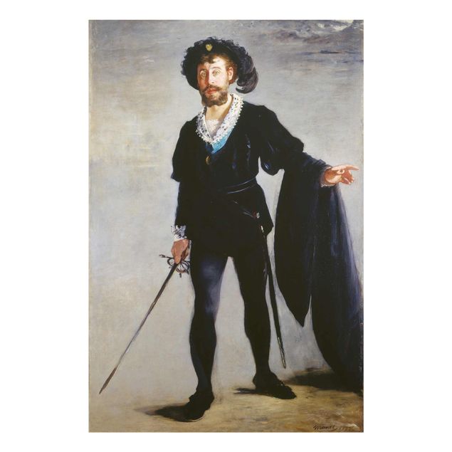 Quadro moderno Edouard Manet - Jean-Baptiste Faure nel ruolo di Amleto