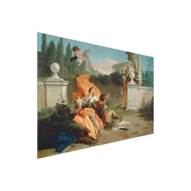 Quadri in vetro spirituali Giovanni Battista Tiepolo - Rinaldo e Armida