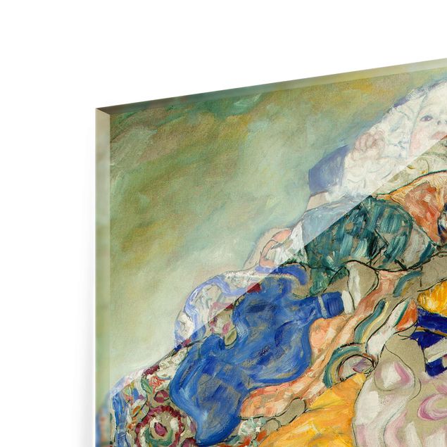 Quadro moderno blu Gustav Klimt - Bambino (culla)