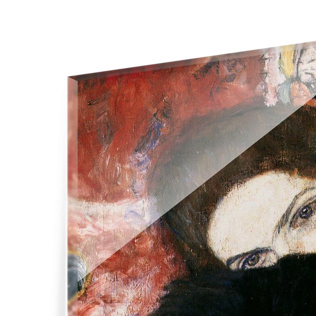 Quadro nero Gustav Klimt - Signora con la muffola