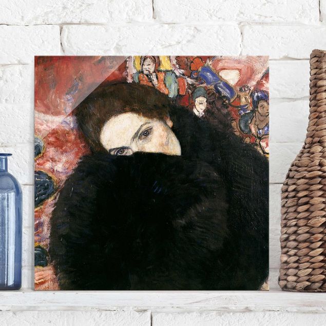 Riproduzioni Gustav Klimt - Signora con la muffola