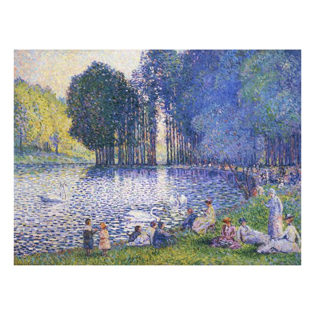 Quadro paesaggio Henri Edmond Cross - Il lago del Bois De Boulogne