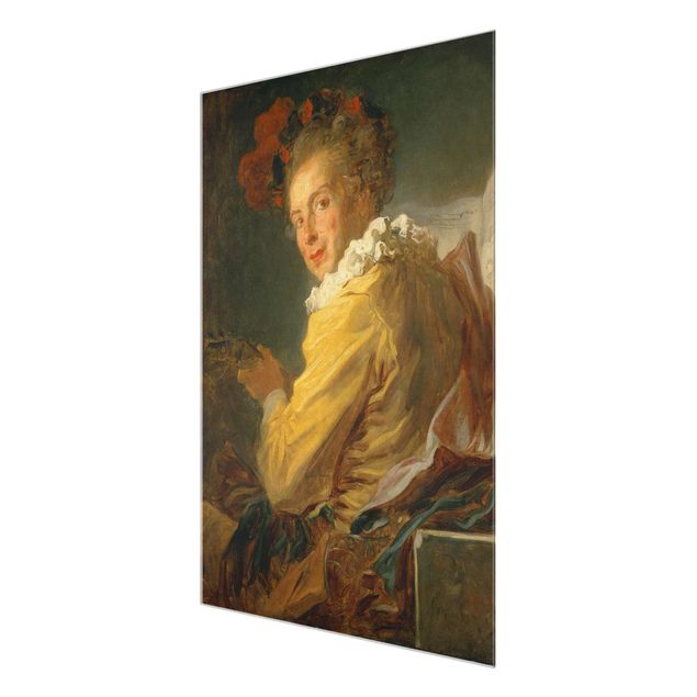 Riproduzioni quadri Jean Honoré Fragonard - Uomo che suona uno strumento