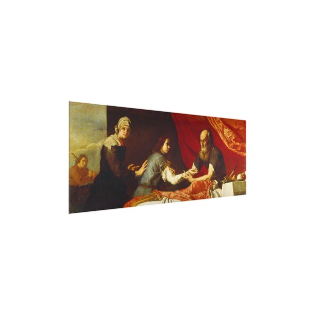 Quadri in vetro riproduzioni Jusepe De Ribera - Isacco che benedice Giacobbe