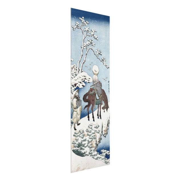 Quadri in vetro riproduzioni Katsushika Hokusai - Il poeta cinese Su Dongpo