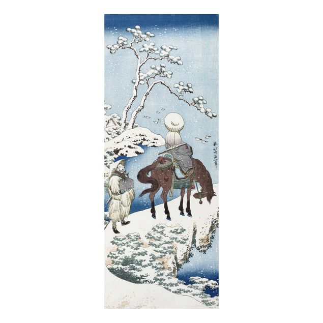 Quadri in vetro con paesaggio Katsushika Hokusai - Il poeta cinese Su Dongpo