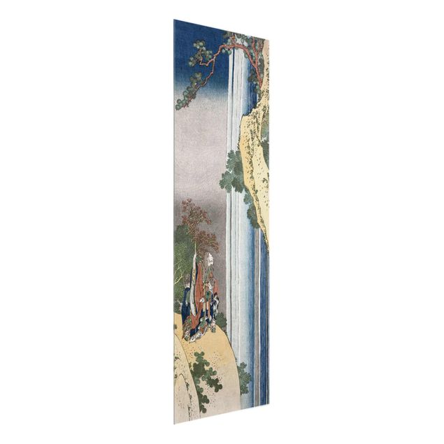 Quadri in vetro con cascata Katsushika Hokusai - Il poeta Rihaku