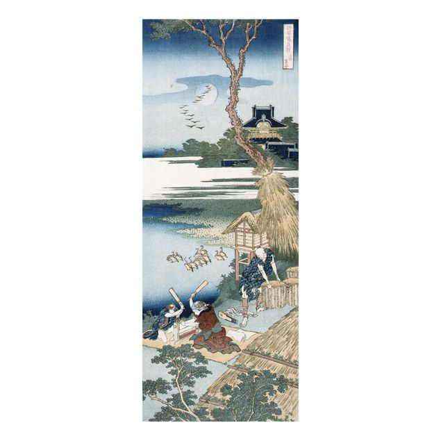 Quadri di famiglia Katsushika Hokusai - Un contadino che attraversa un ponte