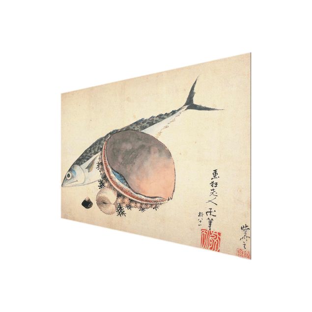 Quadri Katsushika Hokusai Katsushika Hokusai - Sgombri e conchiglie di mare