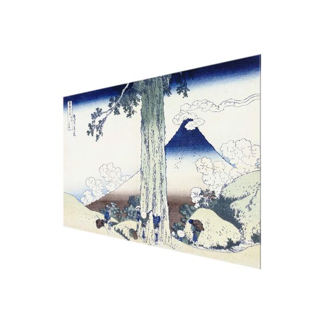 Quadri in vetro riproduzioni Katsushika Hokusai - Passo Mishima nella provincia di Kai