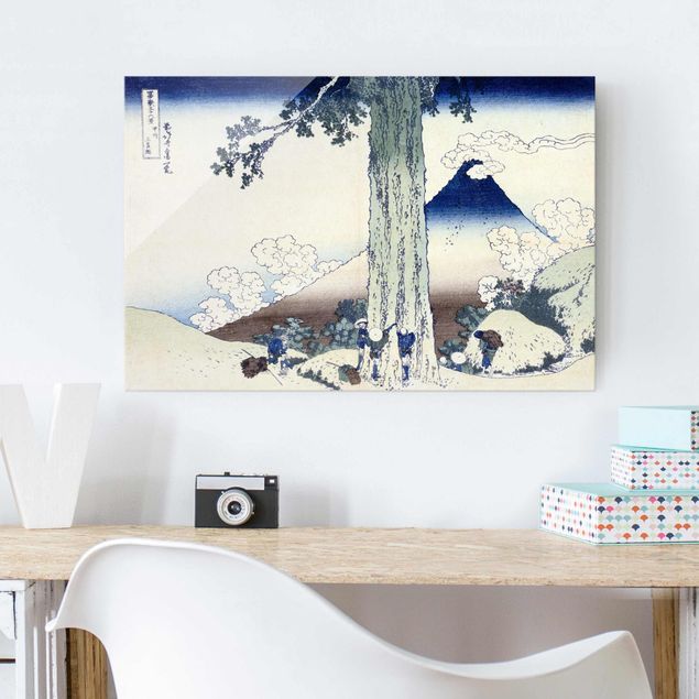 Quadri in vetro con montagna Katsushika Hokusai - Passo Mishima nella provincia di Kai