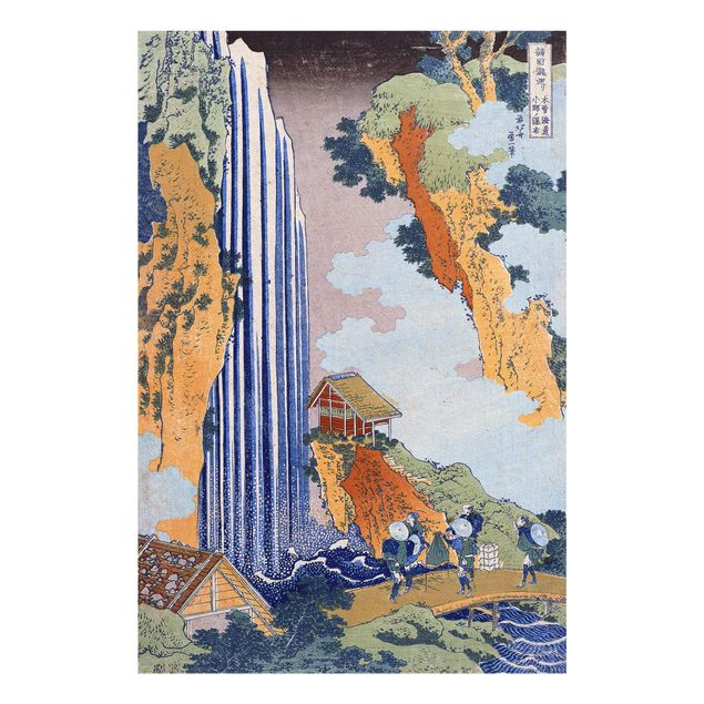Quadri in vetro riproduzioni Katsushika Hokusai - Cascata di Ono sul Kisokaidô