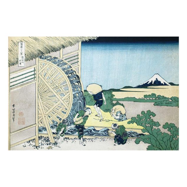 Riproduzioni quadri famosi Katsushika Hokusai - Ruota ad acqua a Onden