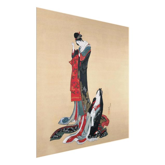 Quadro moderno Katsushika Hokusai - Due cortigiane