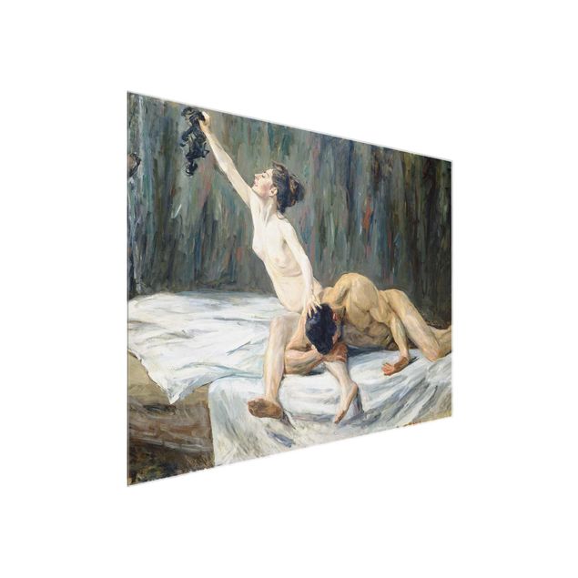 Quadri in vetro di nudo Max Liebermann - Sansone e Dalila
