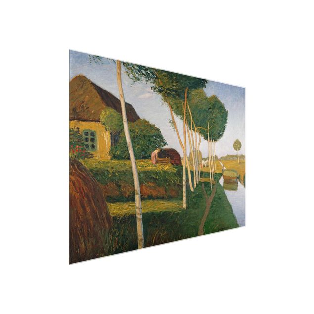 Quadri espressionismo Otto Modersohn - Raccolta di fieno nella brughiera