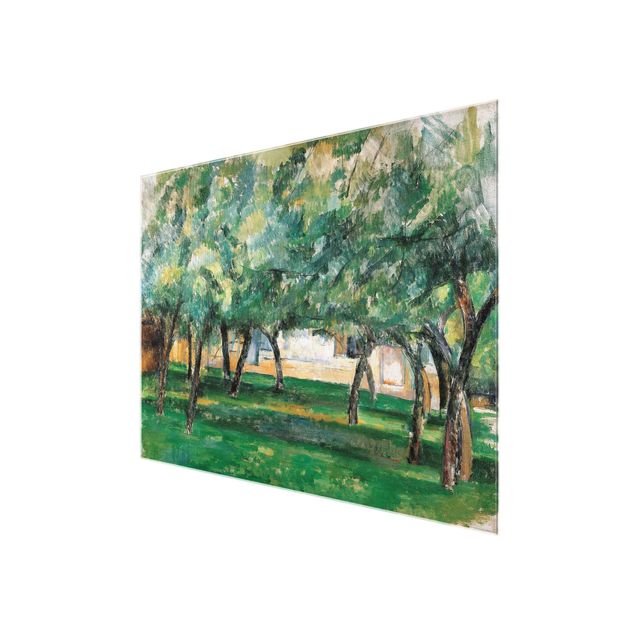 Quadri in vetro riproduzioni Paul Cézanne -Fattoria in Normandia
