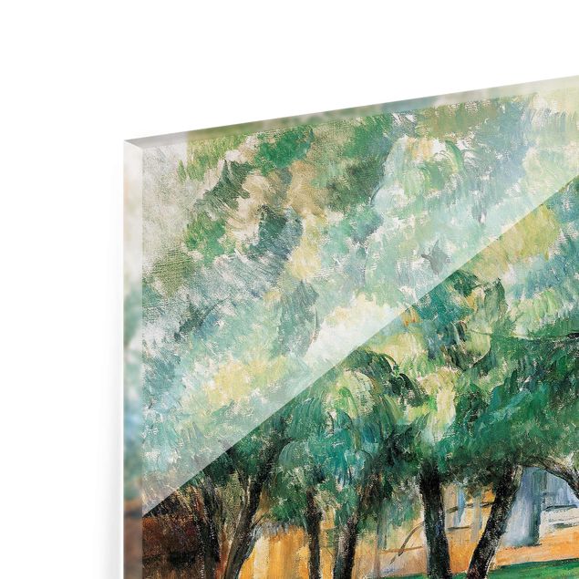 Quadri in vetro con paesaggio Paul Cézanne -Fattoria in Normandia