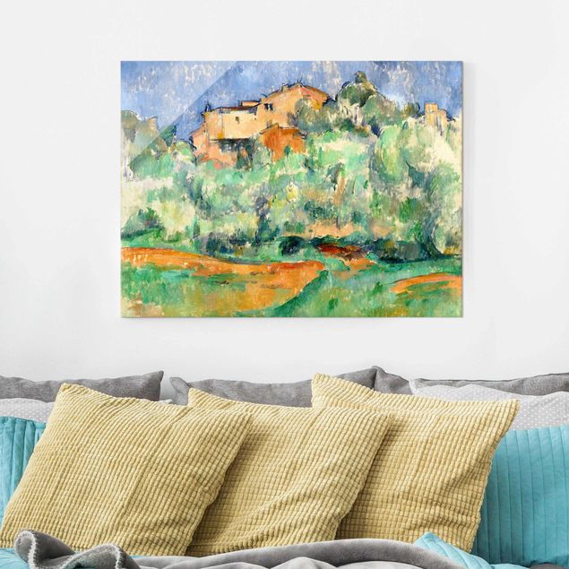Quadro post impressionista Paul Cézanne - Casa e colombaia a Bellevue