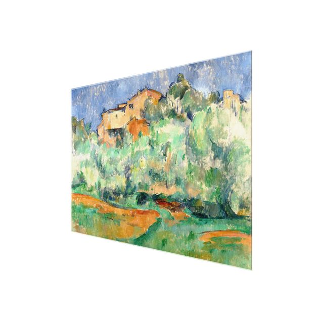 Quadri in vetro riproduzioni Paul Cézanne - Casa e colombaia a Bellevue