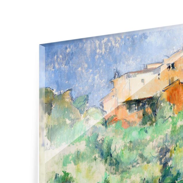 Quadri in vetro con paesaggio Paul Cézanne - Casa e colombaia a Bellevue