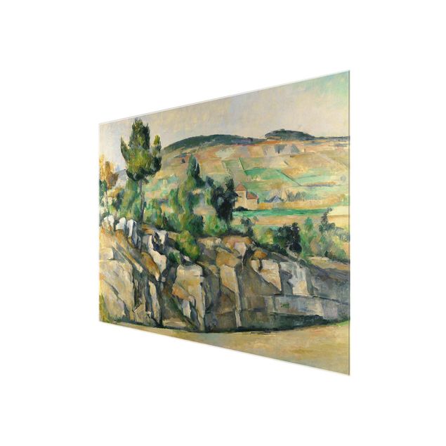 Quadri in vetro riproduzioni Paul Cézanne - Collina in Provenza