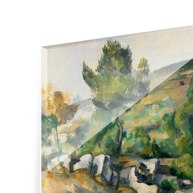 Quadri in vetro con paesaggio Paul Cézanne - Collina in Provenza