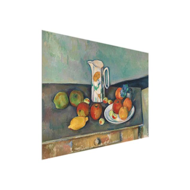 Stile di pittura Paul Cézanne - Natura morta con brocca di latte e frutta