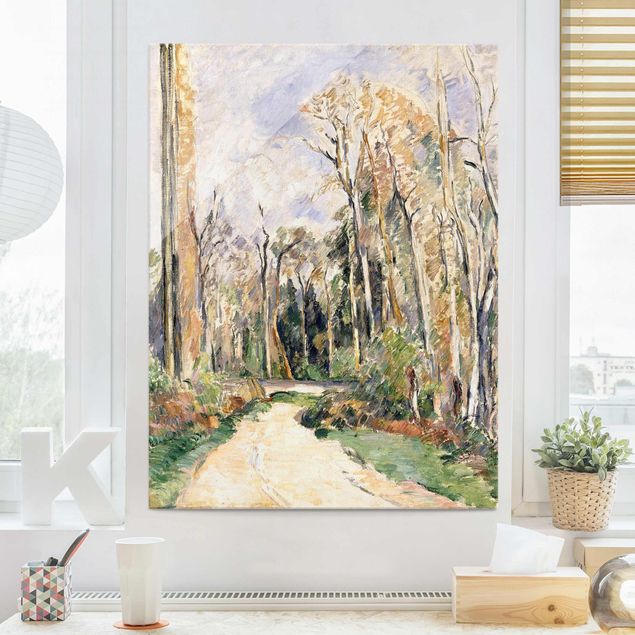 Quadri post impressionismo Paul Cézanne - Sentiero all'ingresso della foresta